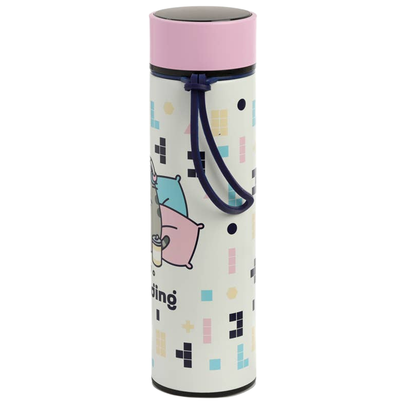 Botella térmica Pusheen Gaming con termómetro digital