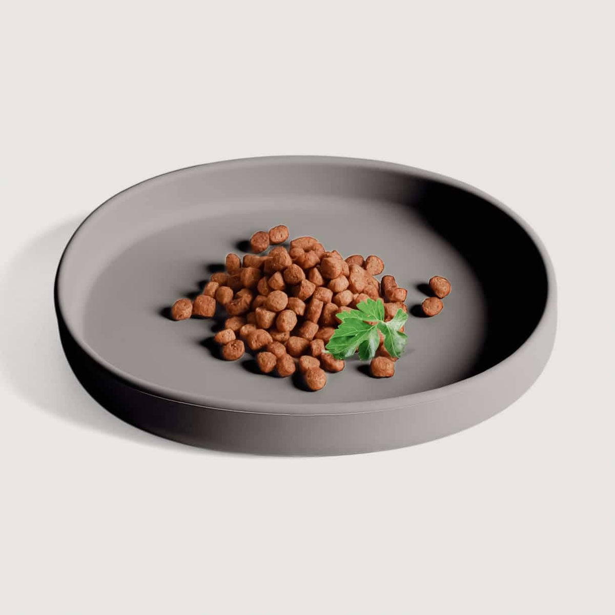 Tigela rasa de silicone