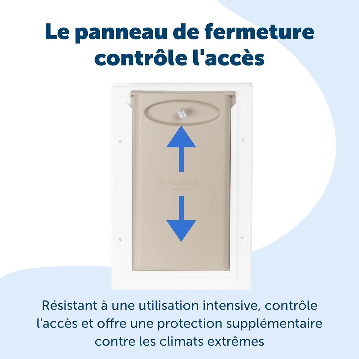 Porte de passage Staywell aluminium volet magnétique