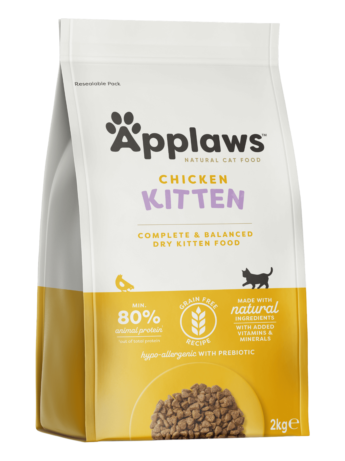 Pienso de pollo para gatitos