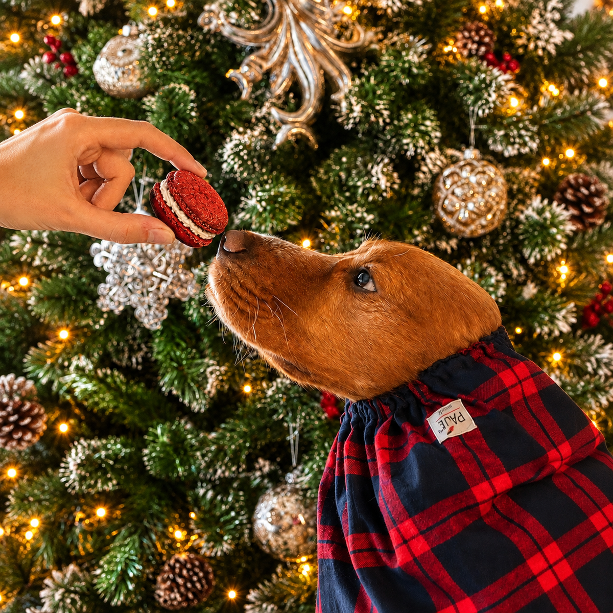 Macaron di Natale al tacchino per cani