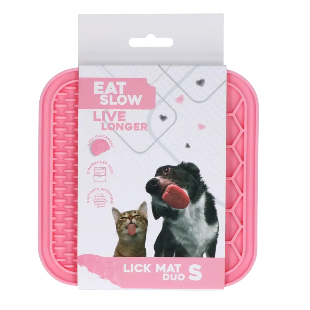 Tapete de lamber com dupla textura para cães e gatos