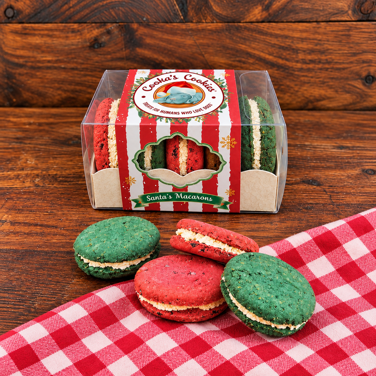 Macarons de Noël à la dinde pour chiens