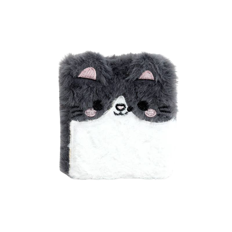Cuaderno de peluche Lola the Cat con estuche y minicuaderno