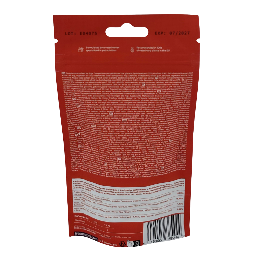 Complemento alimenticio para articulaciones de perros