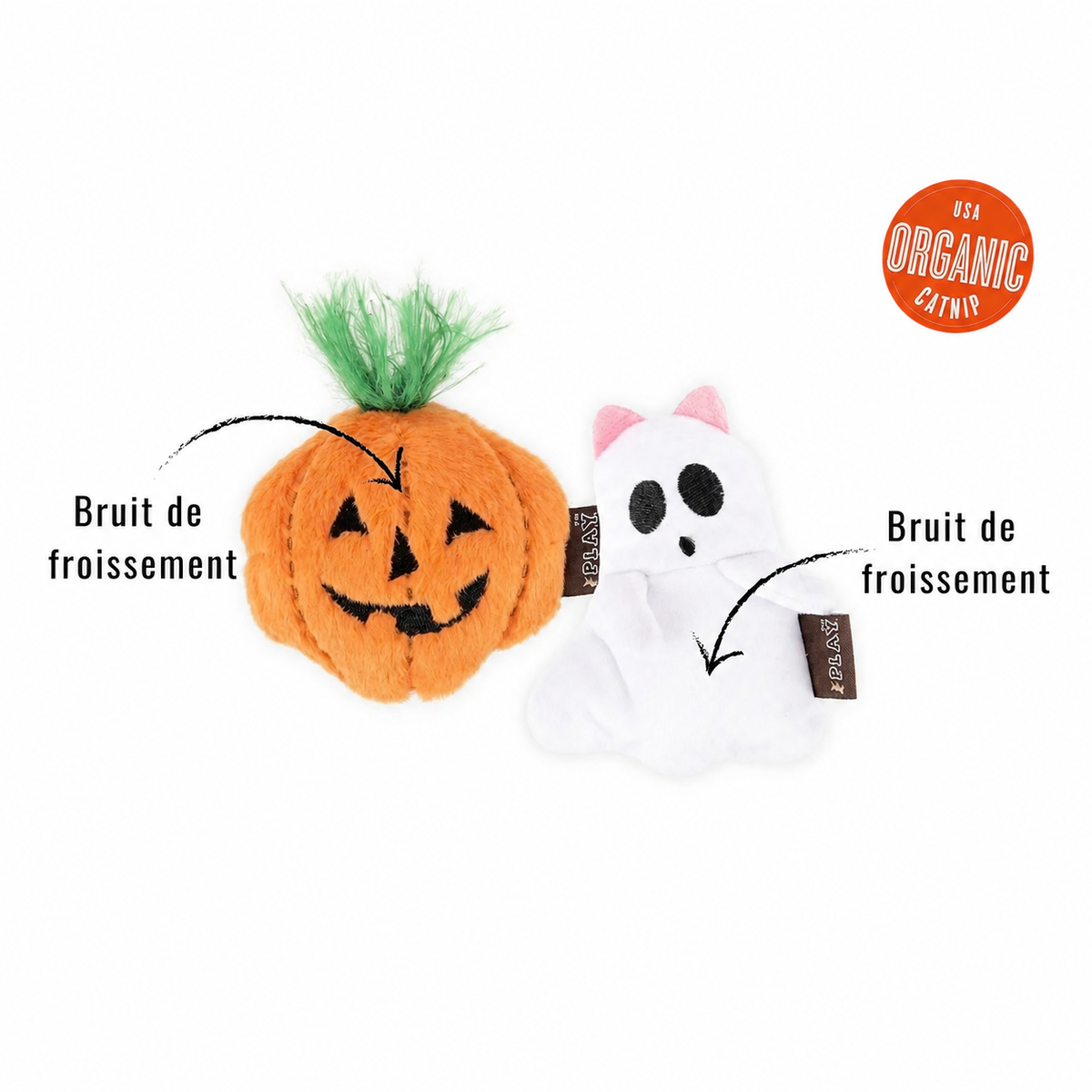 2er-Set Halloween Boo Crew Katzenminze-Spielzeug für Katzen
