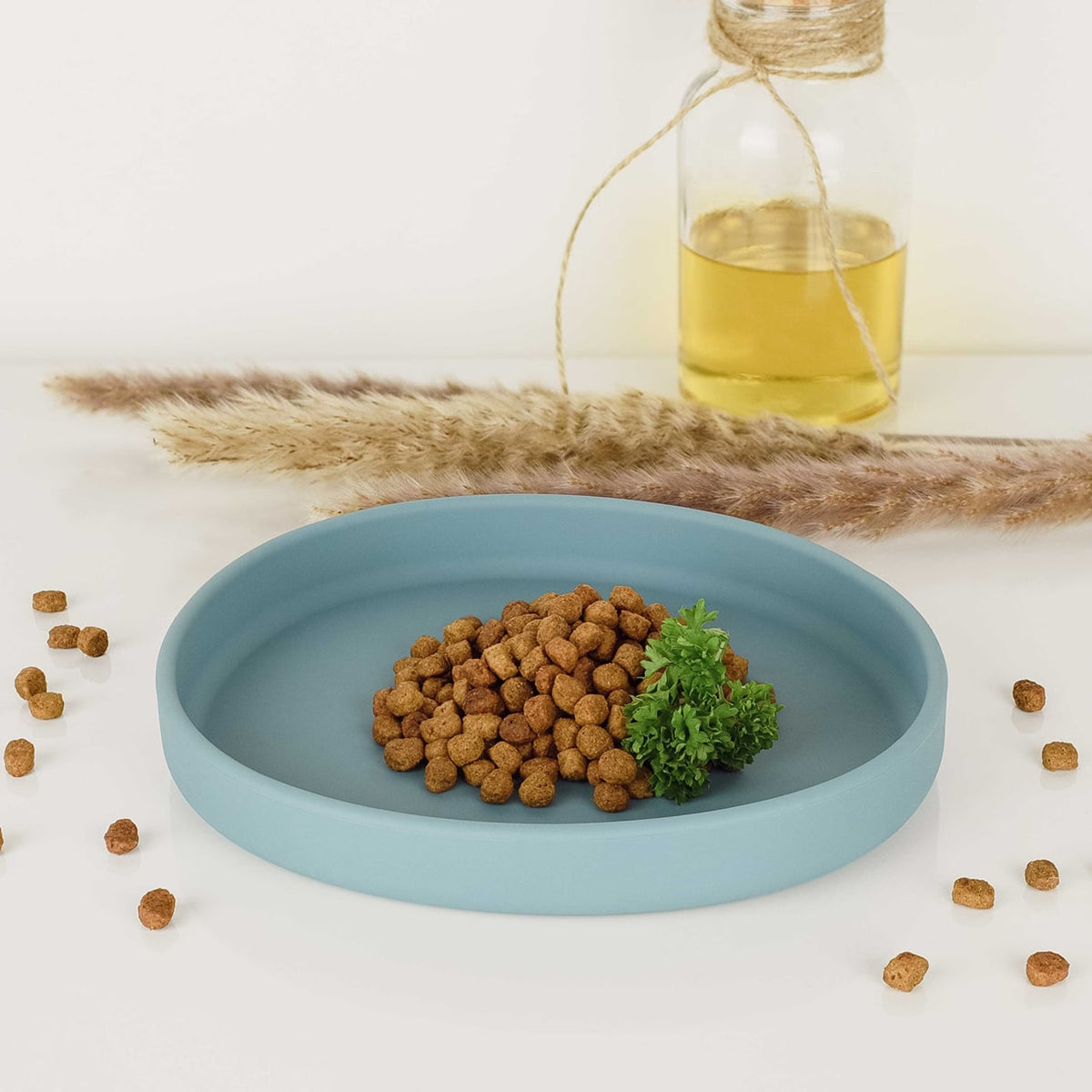 Tigela rasa de silicone