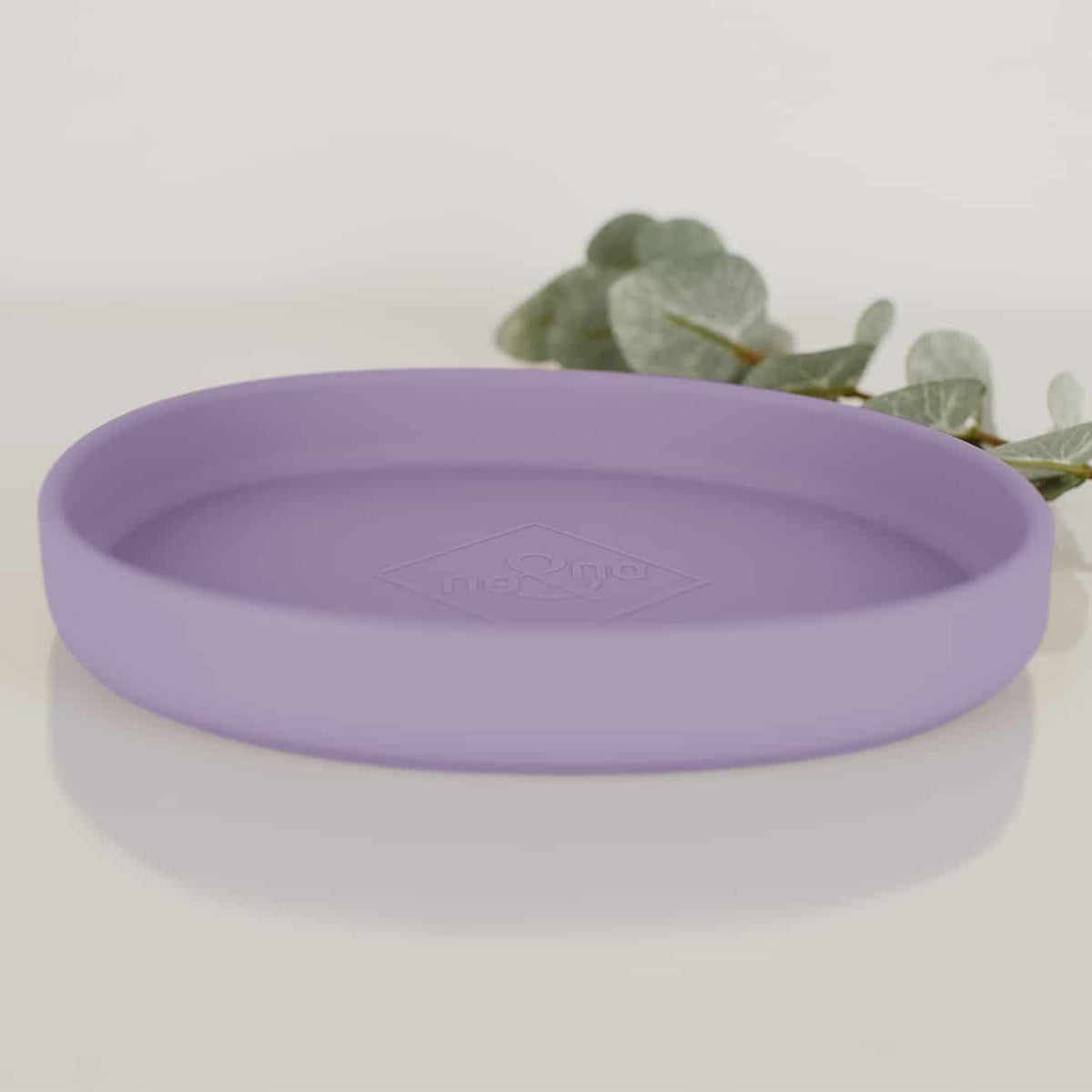Tigela rasa de silicone