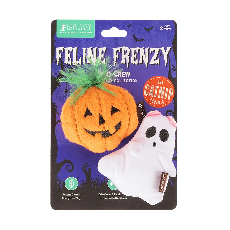 2er-Set Halloween Boo Crew Katzenminze-Spielzeug für Katzen