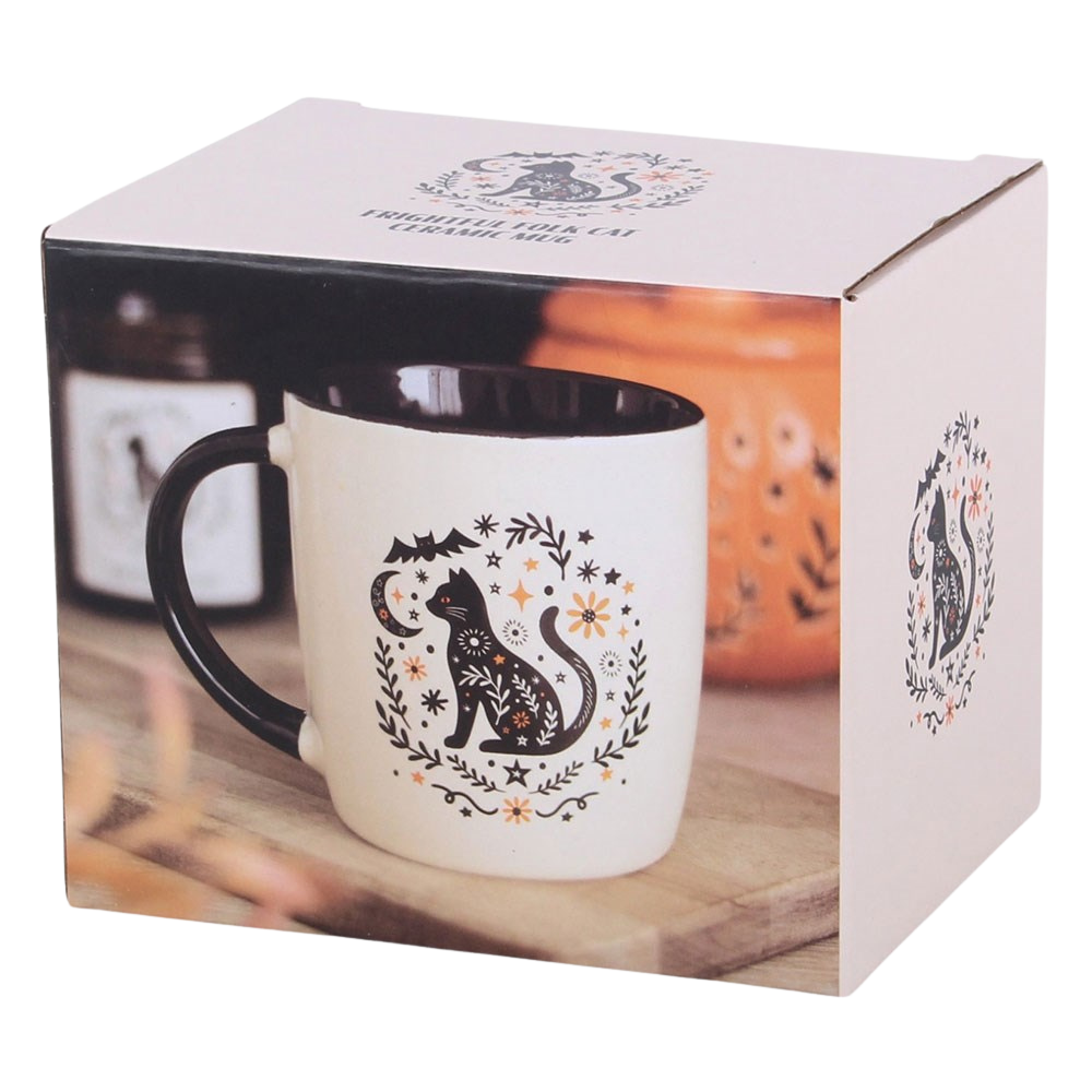 Caneca em cerâmica Gato preto