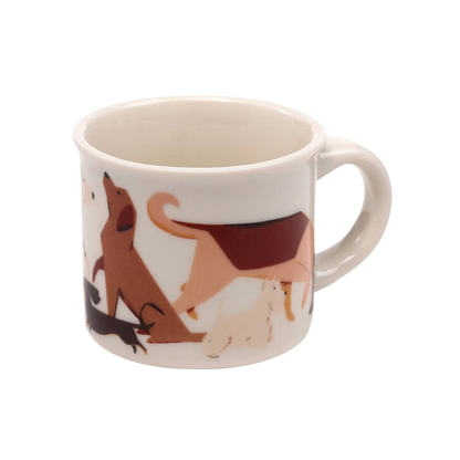 2er-Set Espressotassen mit Hundemotiv