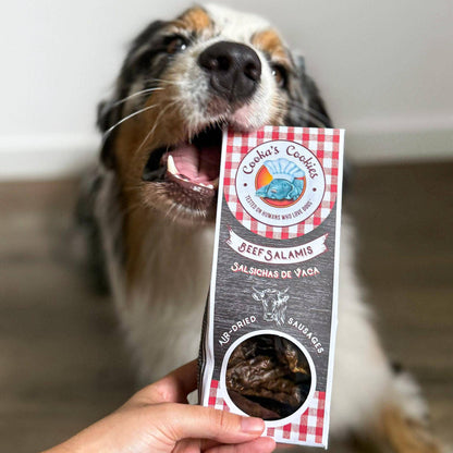 Salsicce di manzo essiccate per cani