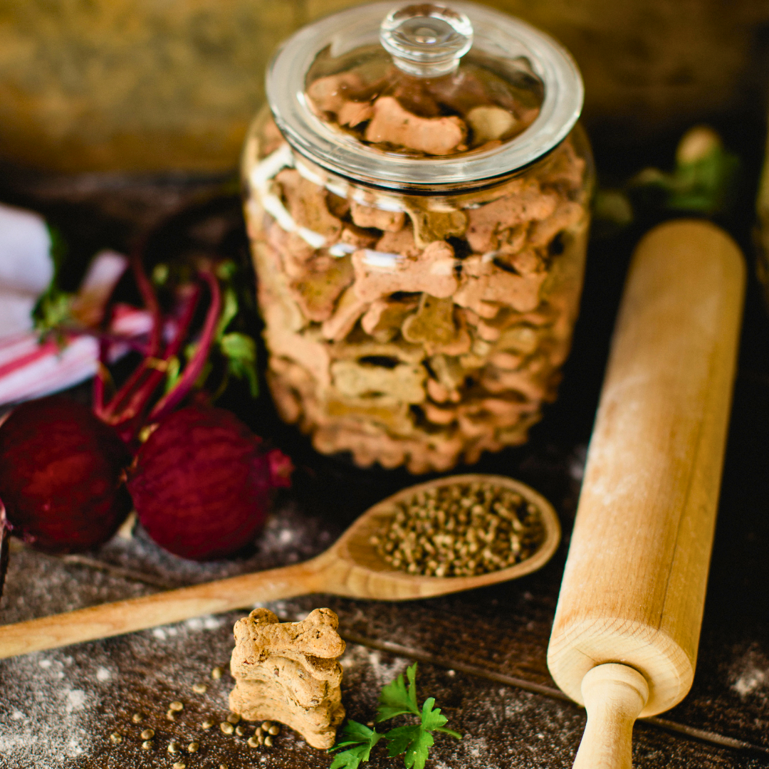 Biscotti croccanti al manzo a forma di osso
