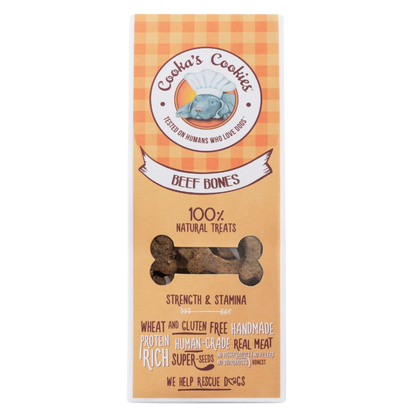 Biscotti croccanti al manzo a forma di osso