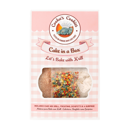 Kit de bolo de krill para cozer para cães