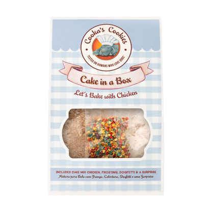 Kit para preparar bolo de frango para cães
