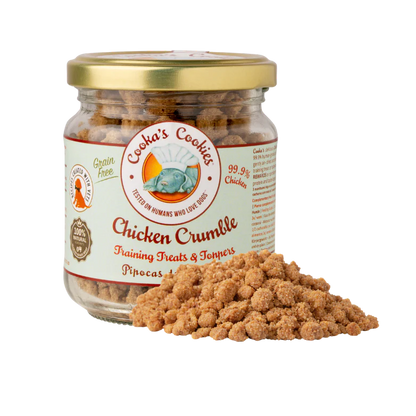 Crumble de pollo deshidratado para perros y gatos