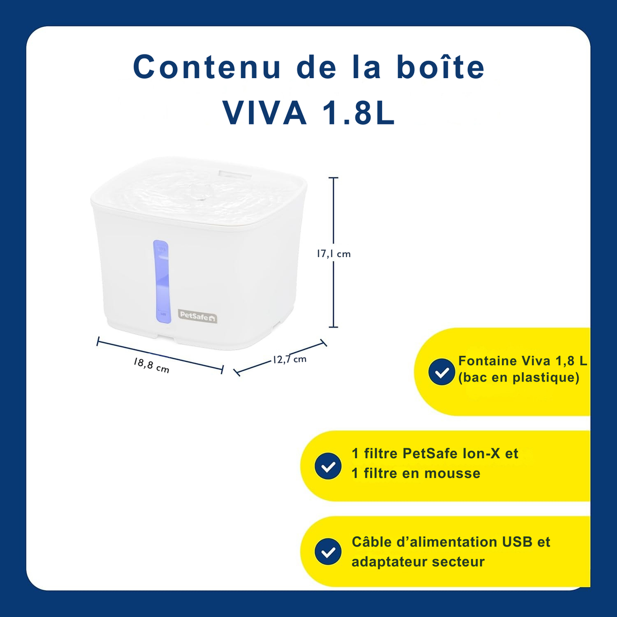 Bebedouro Viva silencioso com dupla filtragem
