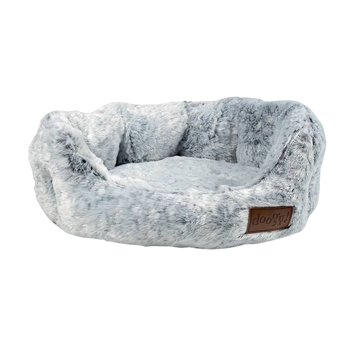 Corbeille White Panther imitation fourrure pour chiens et chats
