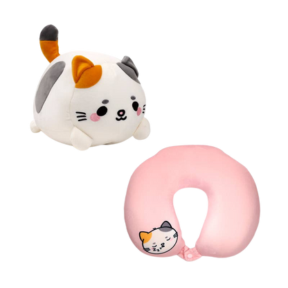Lola The Cat 2-in-1 Travel Pillow