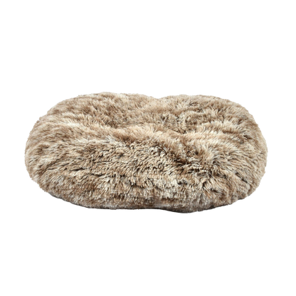 Cuscino ovale in finta pelliccia