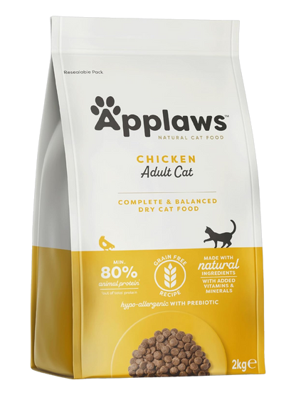 Ração de frango para gatos adultos