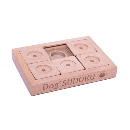 Juego de ingenio Sudoku avanzado de madera para perros pequeños y gatos
