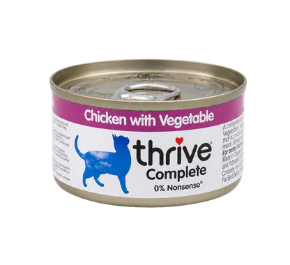 Sliced Chicken and Vegetables for Adult and Senior Cats