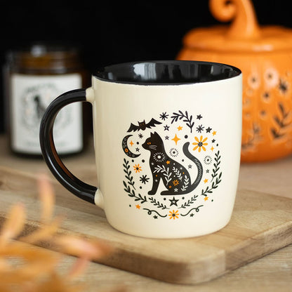 Caneca em cerâmica Gato preto