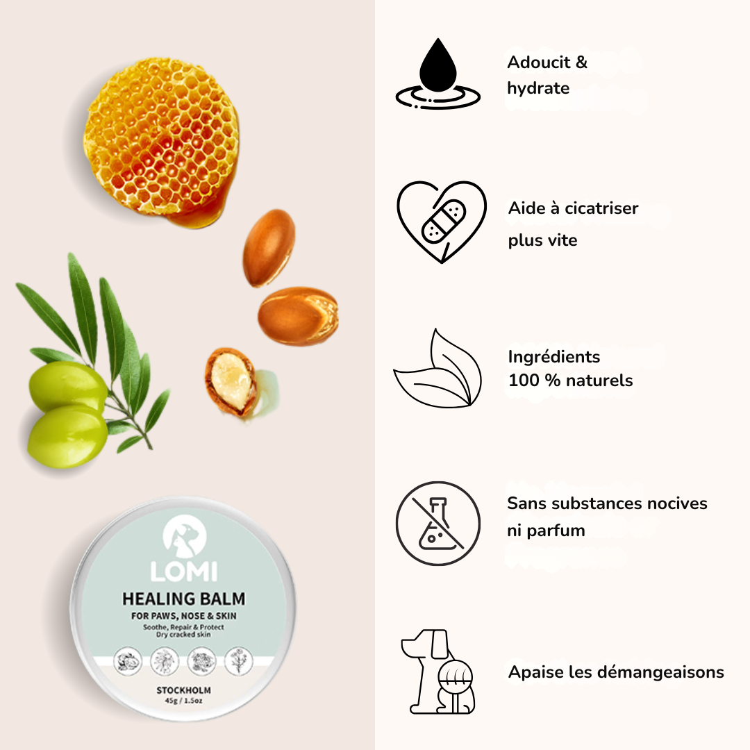 Bálsamo cicatrizante natural para varias zonas