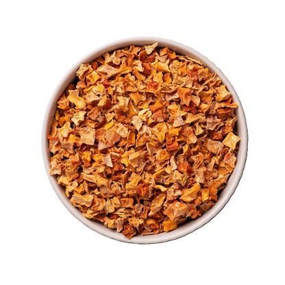 Zucca essiccata all'aria per cani