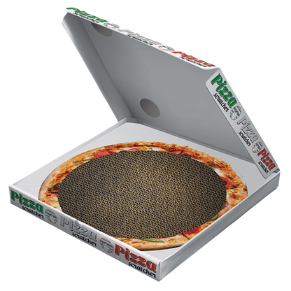 Arranhador de cartão caixa de pizza para gatos