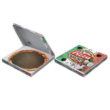 Arranhador de cartão caixa de pizza para gatos