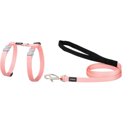 Set pettorina e guinzaglio in nylon color pastello per gatti