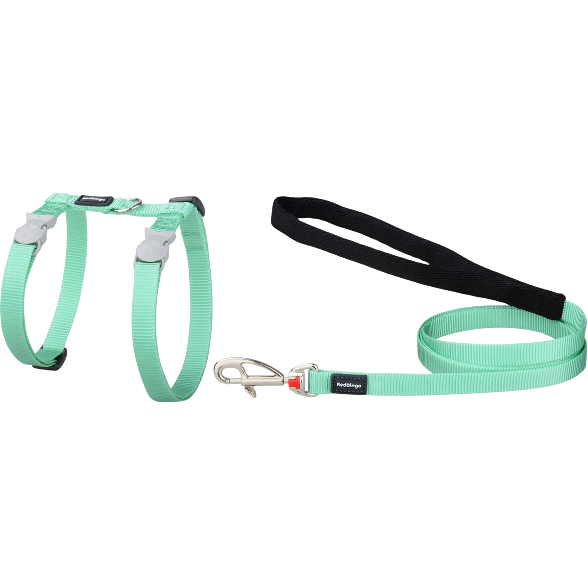 Set pettorina e guinzaglio in nylon color pastello per gatti