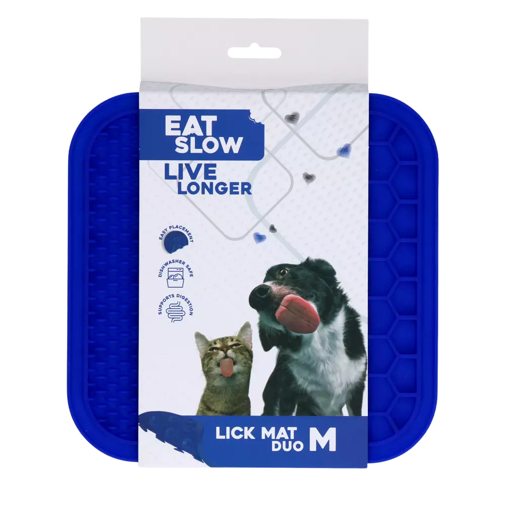 Tapete de lamber com dupla textura para cães e gatos
