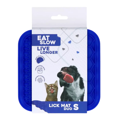 Tapete de lamber com dupla textura para cães e gatos