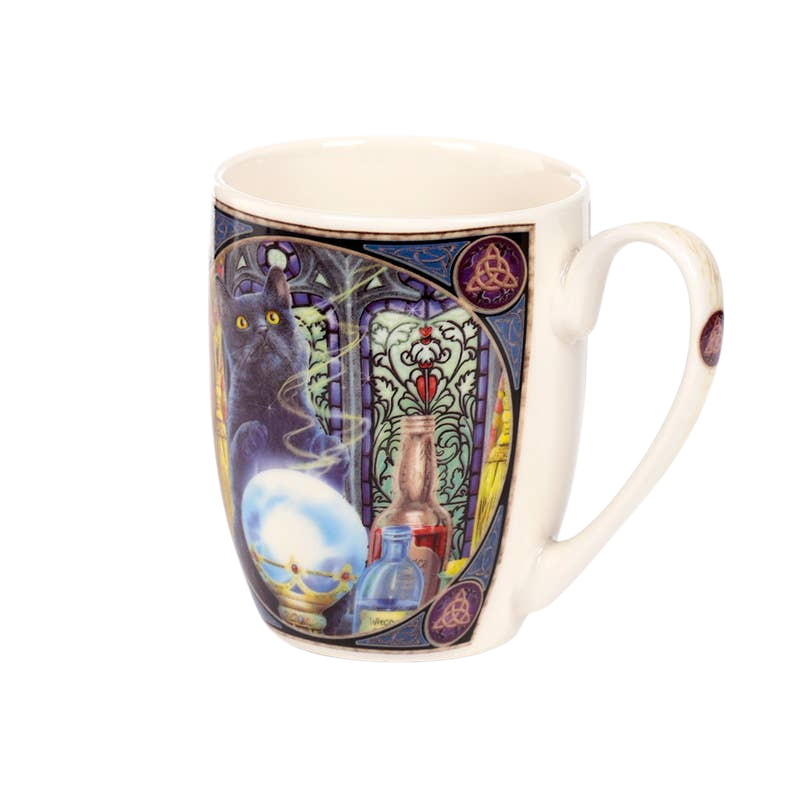 Taza de porcelana gato aprendiz de brujo