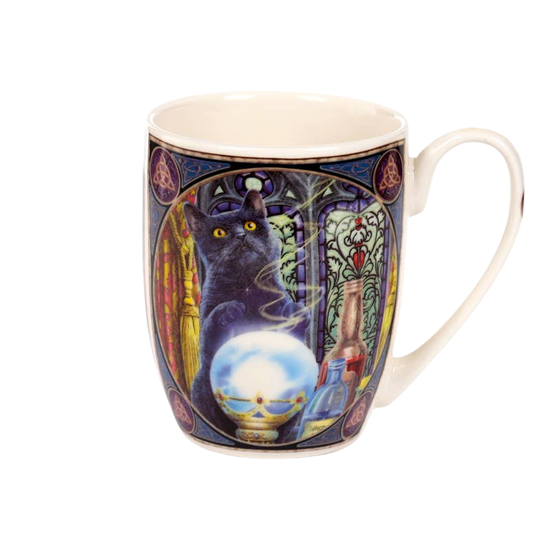Taza de porcelana gato aprendiz de brujo