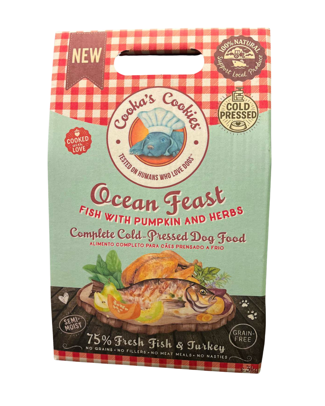 Croquetas semihúmedas Festin de l’Océan de pescado y pavo para perros