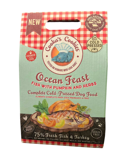 Ocean Feast semi-moist fish and turkey dog food