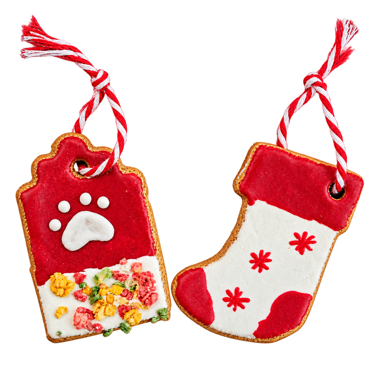 Coffret de 2 friandises de Noël à suspendre pour chiens