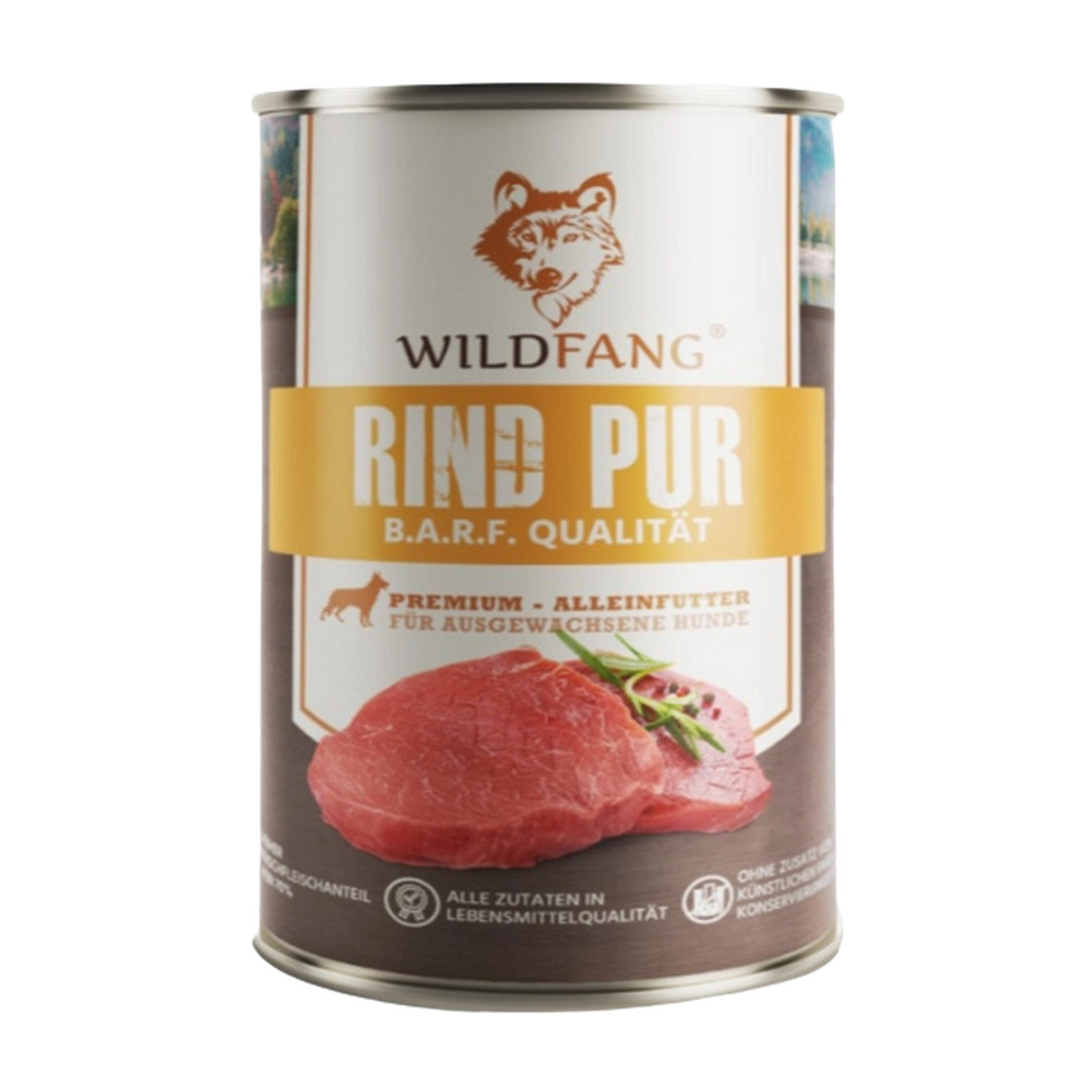 Pâté pur bœuf qualité BARF pour chiens adultes