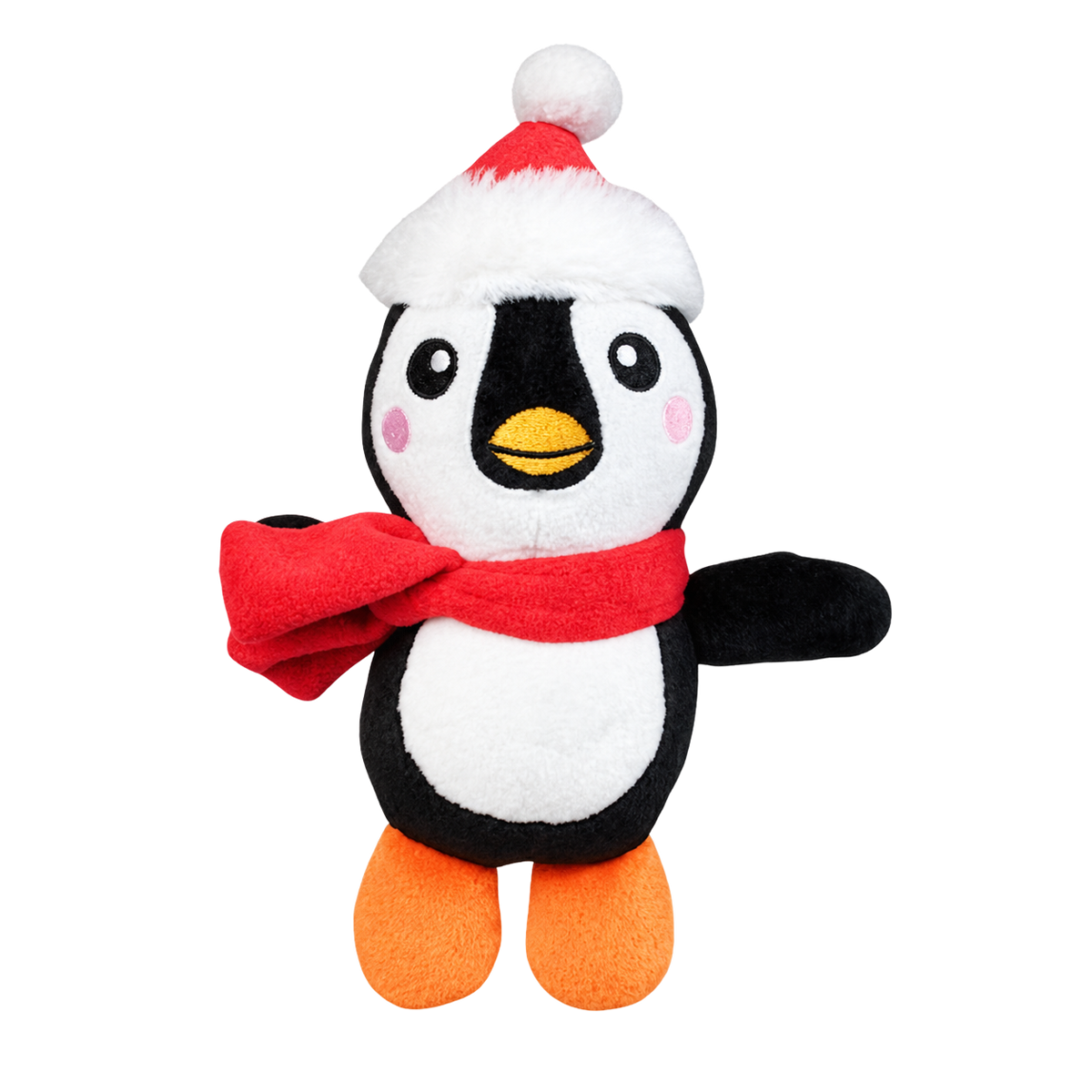 Peluche sonore pingouin de Noël pour chiens