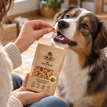 Snack di petto di pollo essiccato per cani e gatti
