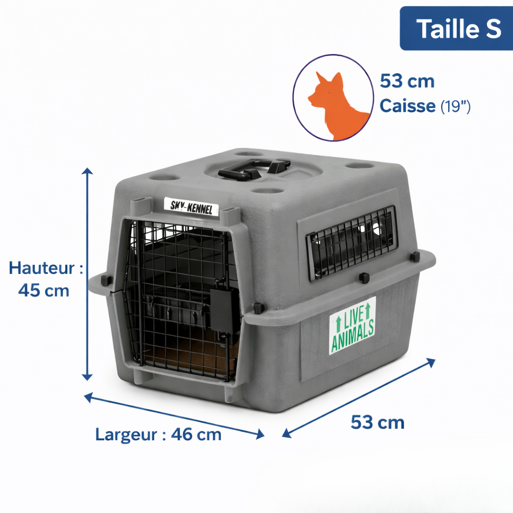 Caisse de transport Sky Kennel homologuée IATA