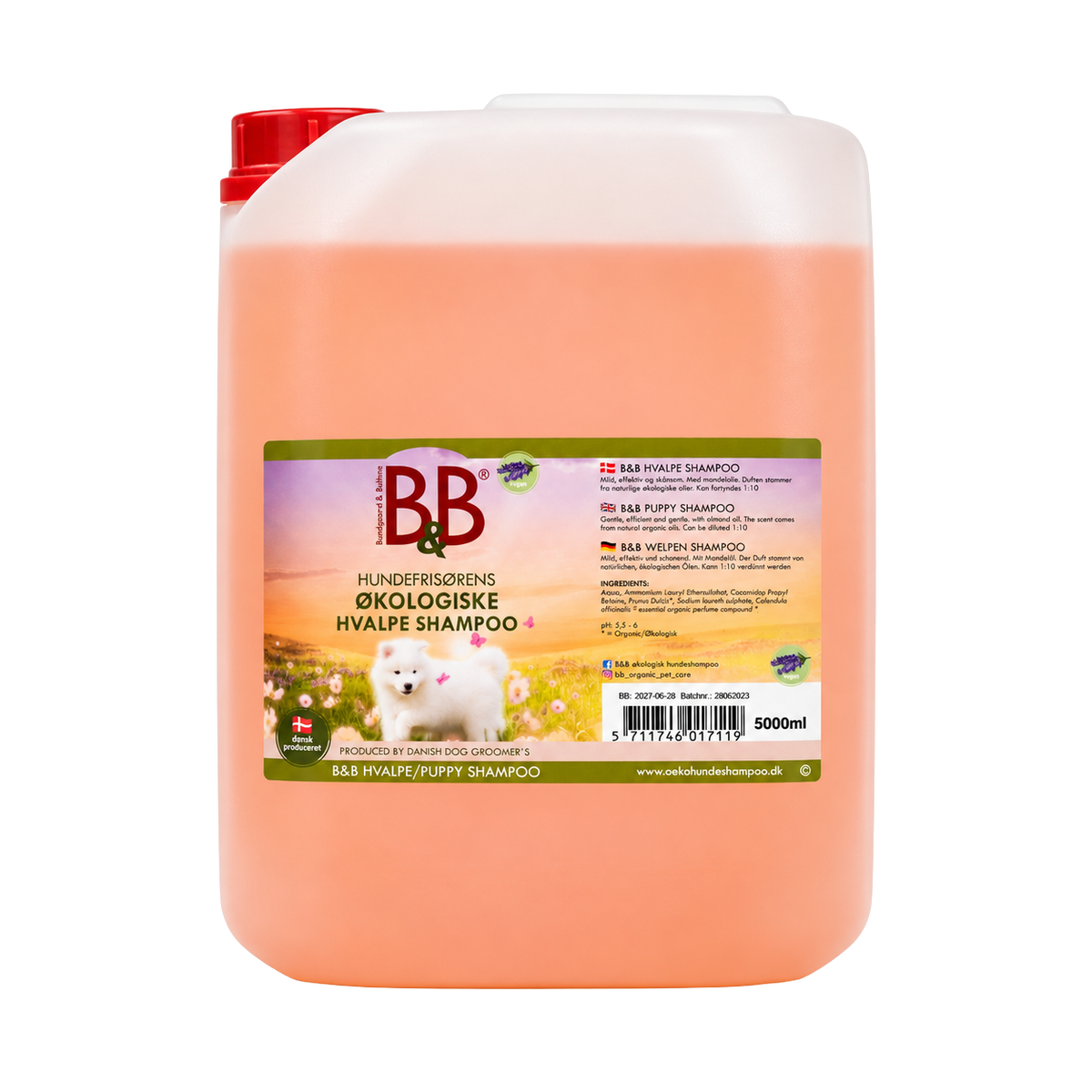 Mildes Welpenshampoo mit Bio-Mandelöl