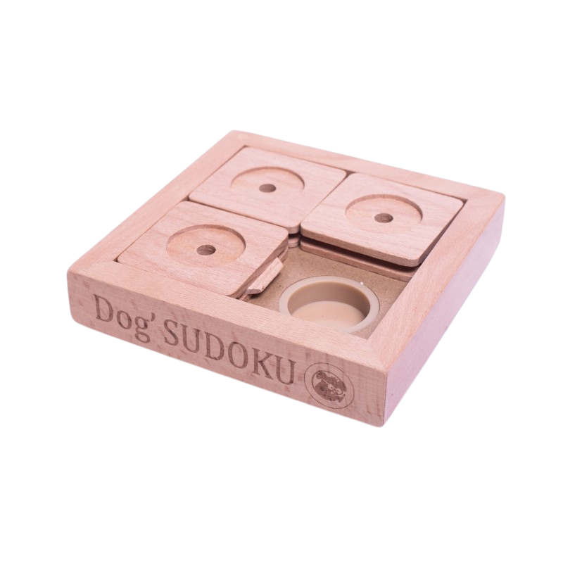 Jeu de réflexion Sudoku débutant en bois pour petits chiens et chats