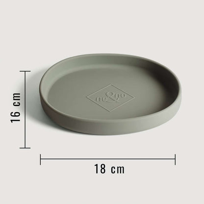 Tigela rasa de silicone