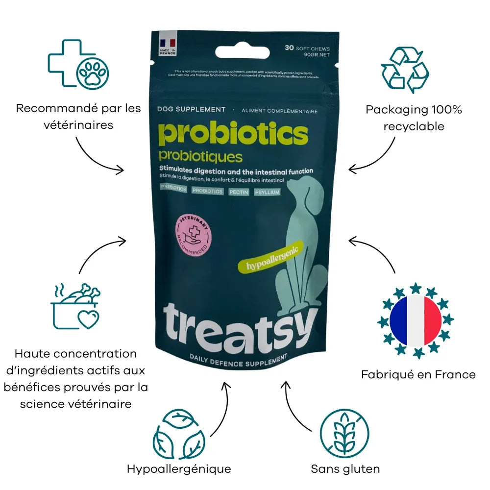 Integratore alimentare probiotico per cani